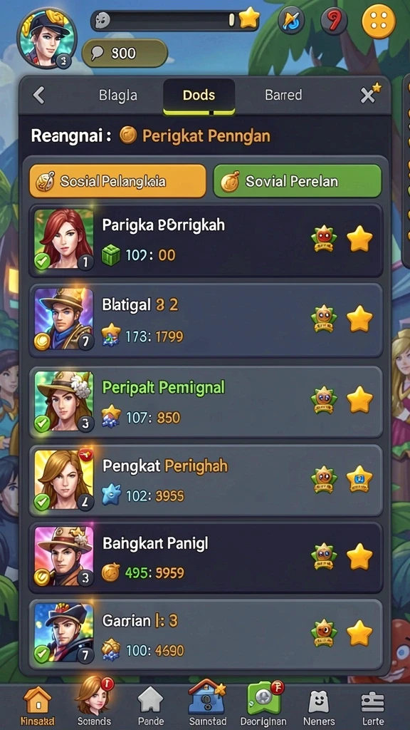 Tantangan yang mengasah keterampilan pemain.