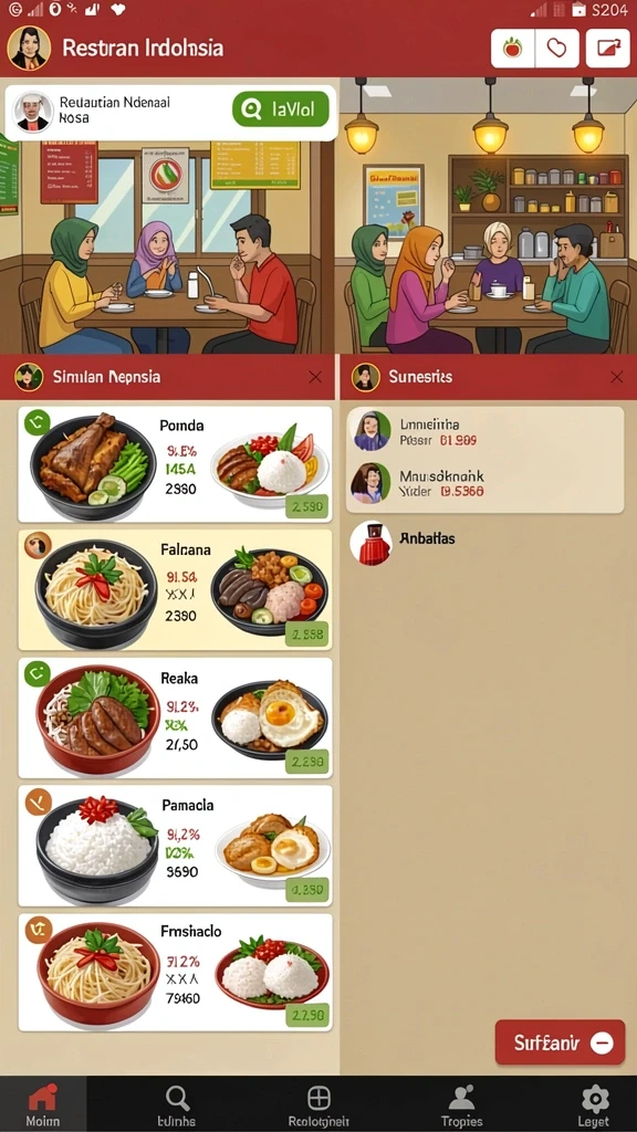 Gameplay seru saat bersaing dengan teman-teman.