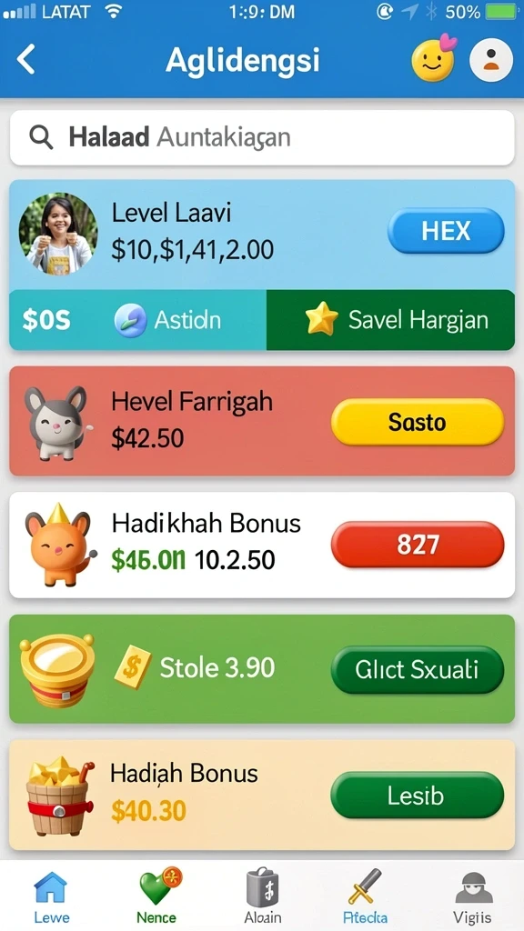 Sistem peningkatan yang memungkinkan kustomisasi karakter.