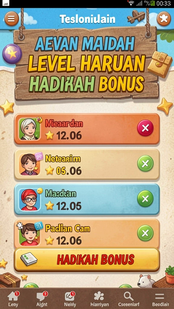 Screenshot menampilkan mode permainan terbaru di BIGCOR78.