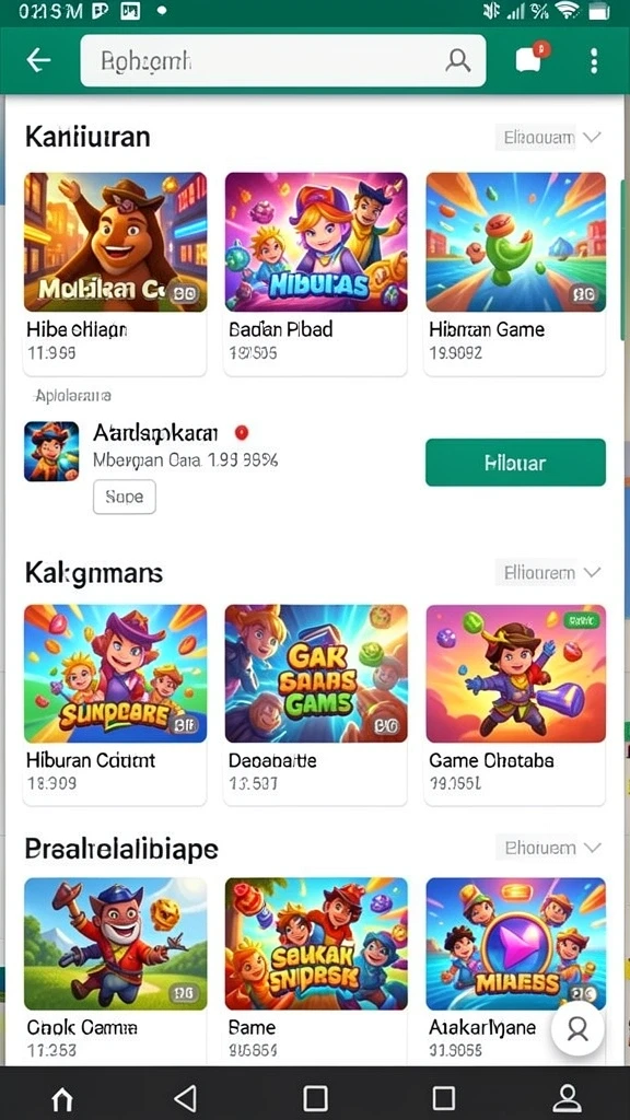 Tampilan antarmuka pengguna yang modern dan menarik.