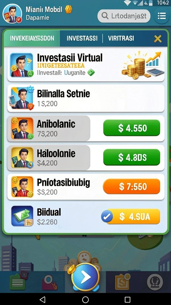Tampilan awal game yang menawan dan interaktif.