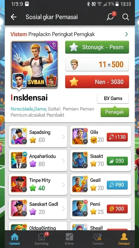 Mode permainan beragam dan seru.