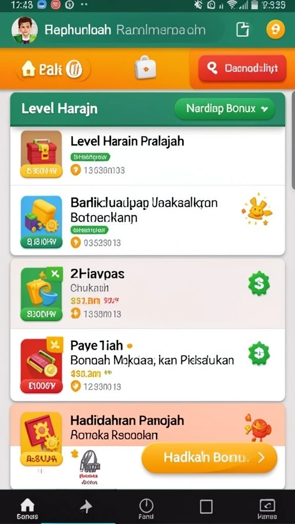 Tampilan antarmuka yang intuitif dan menarik.