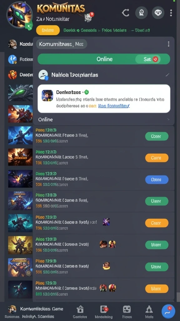 Fitur multiplayer yang memungkinkan bermain bersama teman.