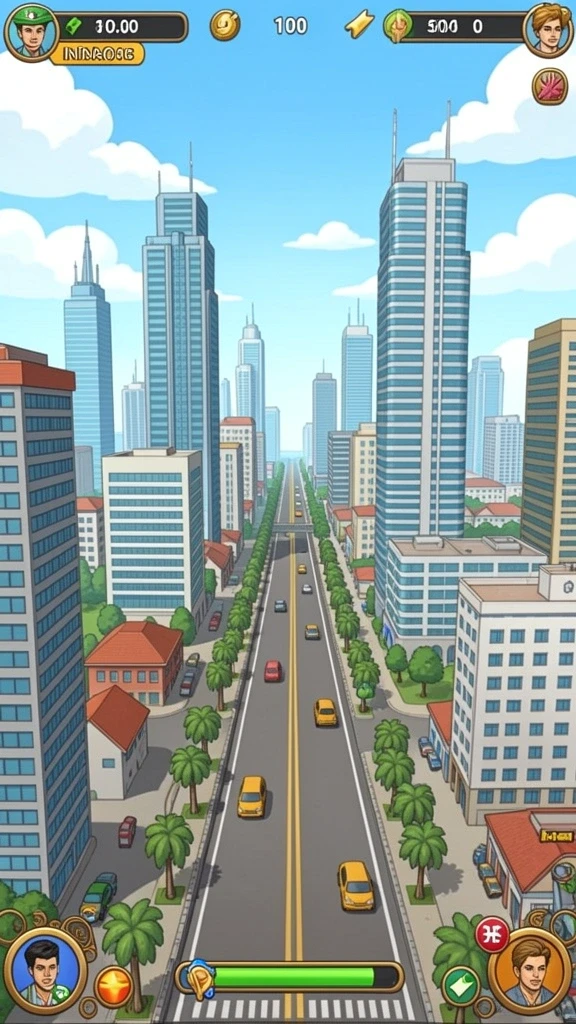 Karakter yang dapat dikustomisasi dengan banyak pilihan.