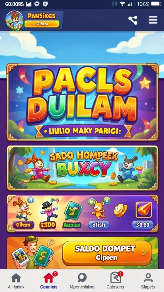 Tangkapan layar petualangan di dunia K3K3.