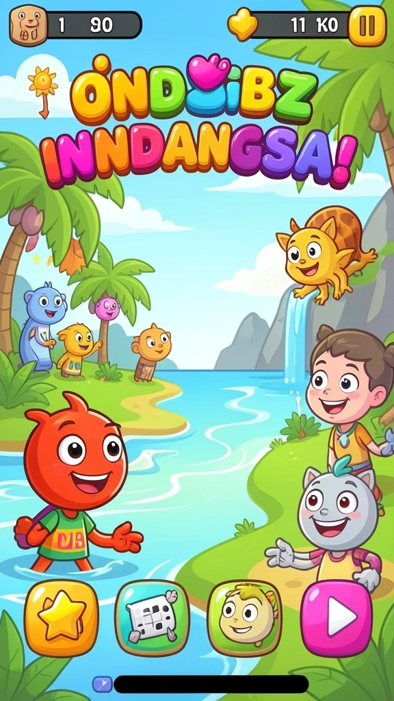 Level menantang dengan berbagai rintangan seru.