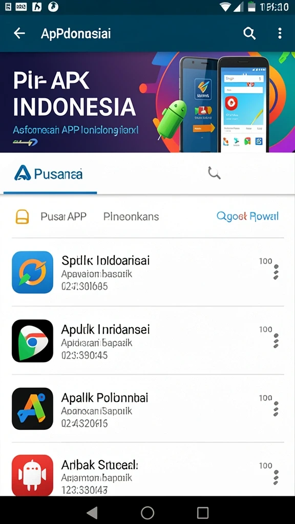 Tampilan menu utama yang menarik dan mudah dinavigasi.