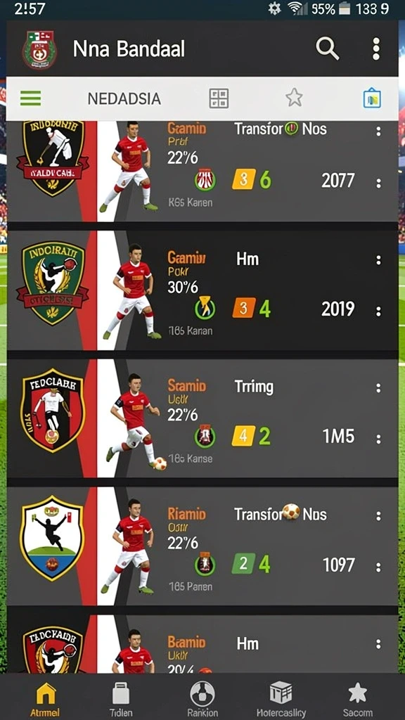Contoh animasi saat memenangkan putaran slot.