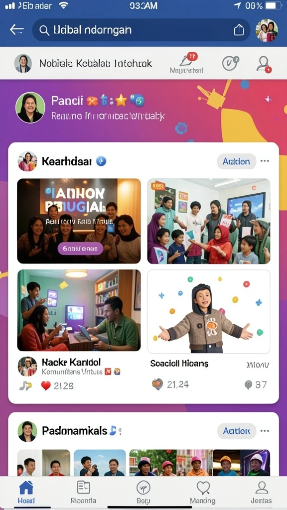 Tampilan antarmuka yang modern dan user-friendly.