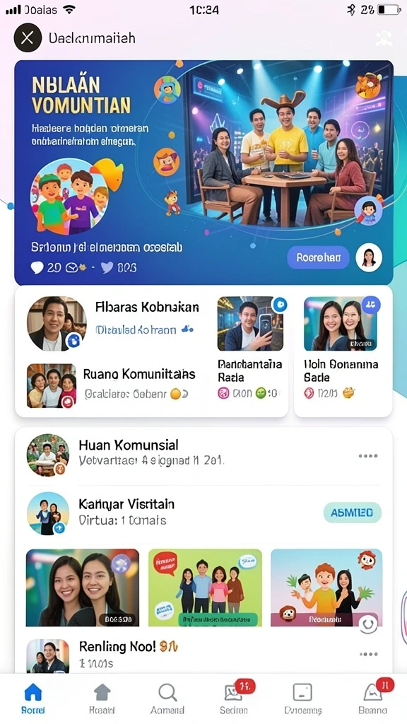 Tampilan utama aplikasi REMI62 yang menarik.
