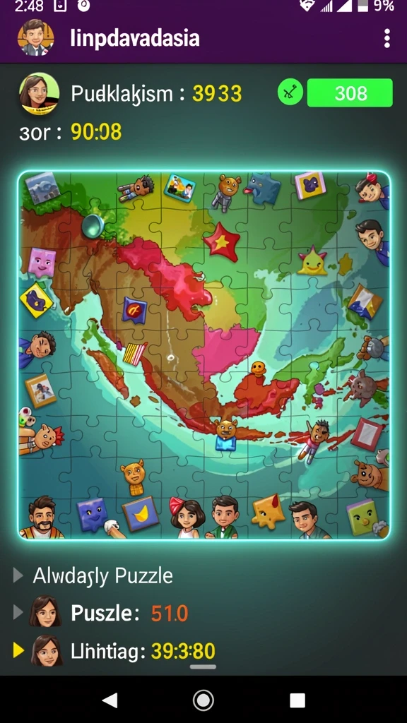 Tampilan awal yang menggugah selera untuk bermain.