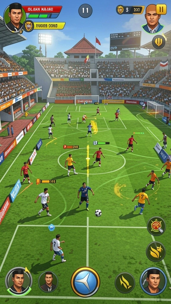 Screenshot dari gameplay yang mendebarkan.