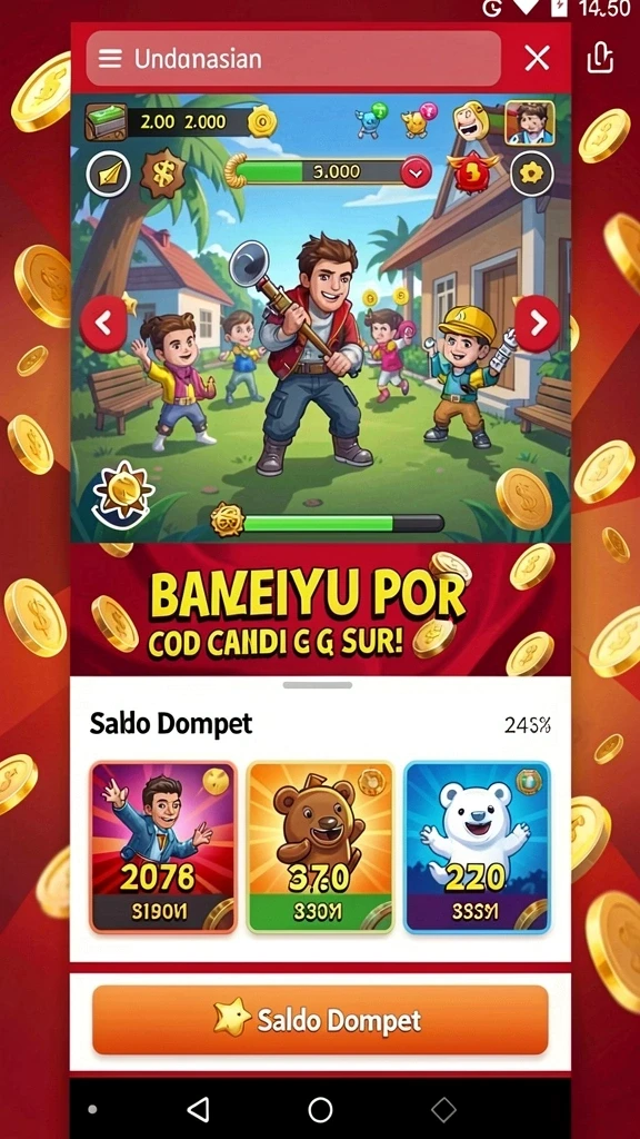 Screenshoot gameplay yang menunjukkan aksi seru.